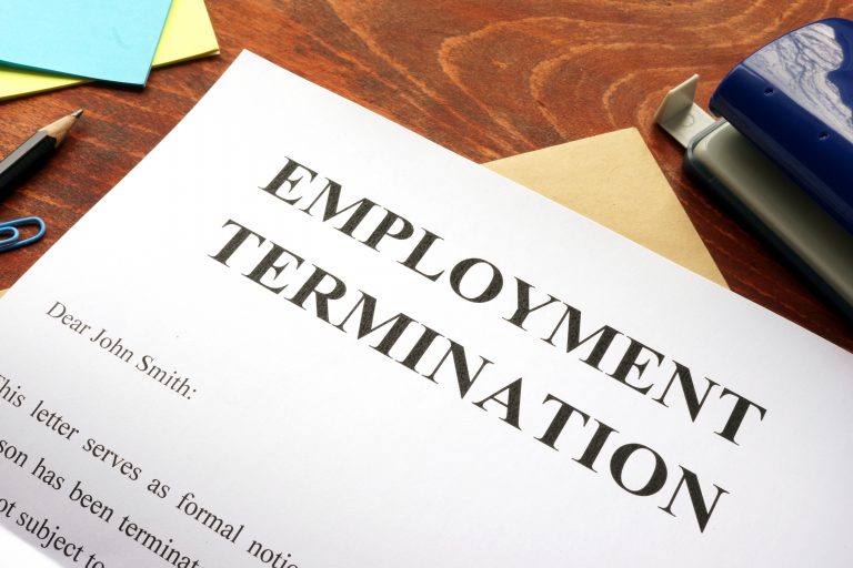 Employment termination letter