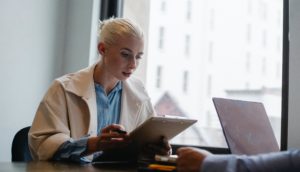 glass ceiling case - woman