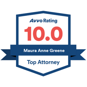 Maura Greene top attorney Avvo badge
