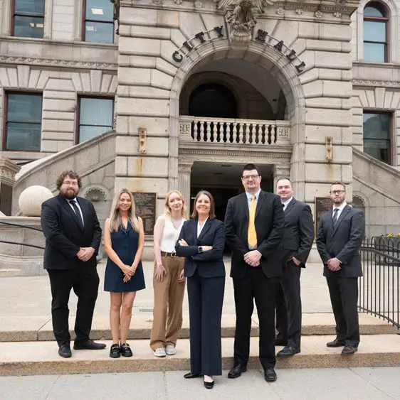 Maura Greene Law Group team at city hall